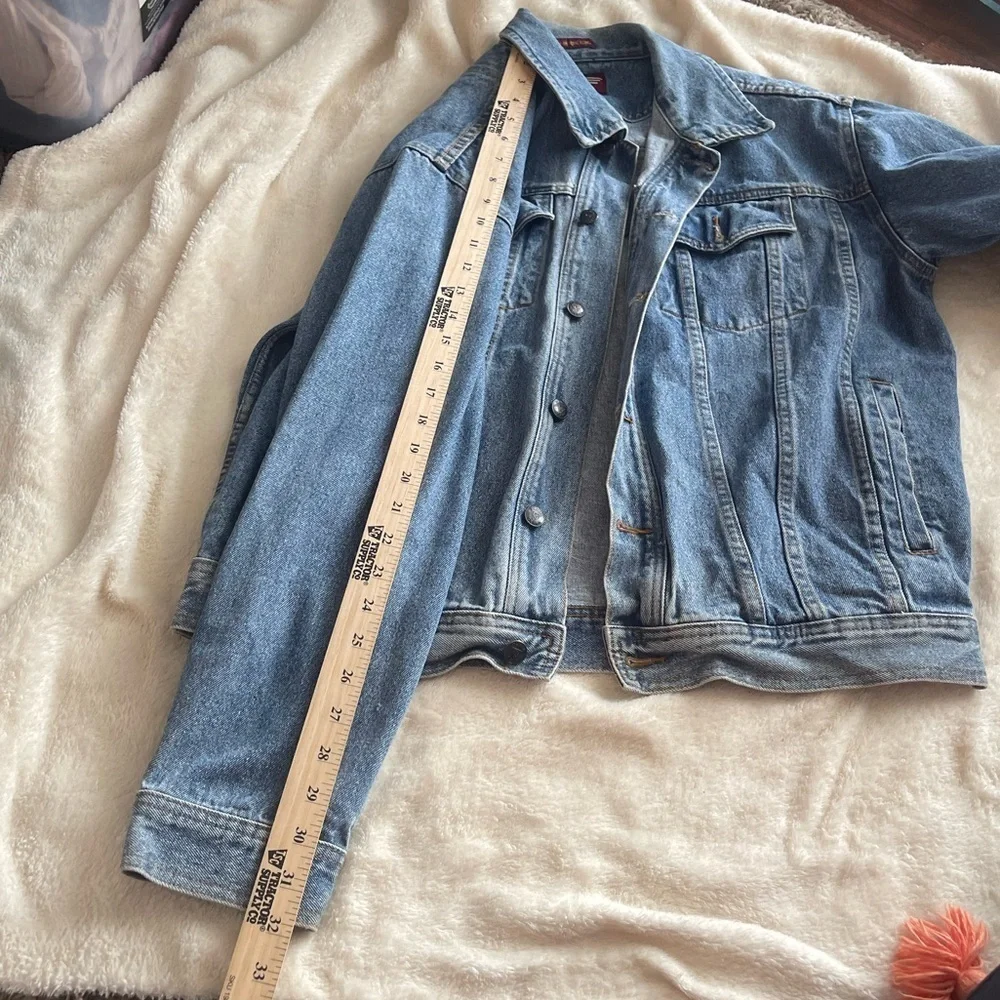 Vintage denim gear thick jean trucker jacket